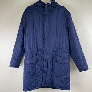 Henrik Vibskov BF Jacket Men M Navy Quilted Fall Parka Thermore Puffer AW17-M616